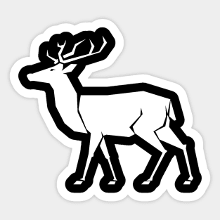 Modern Minimalist Deer Stag Hart Design - Stag Do Stag Party Stag Night Sticker